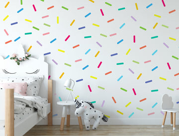 120 Pack of Custom Color Sprinkles Wall Decals | Kid's Room, Play Room, Nursery Wall Decals | Removable Wall Stickers | Peel & Stick Décor