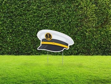 Navy Cutout Yard Sign | Military Homecoming | Personalized Lawn Sign | Build Your Own Yard Set | Customizable | Includes Stakes