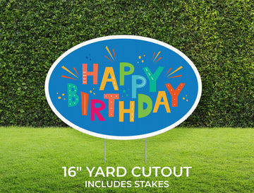 Yard Sign Cutout | Happy Birthday Yard Décor | Personalized Lawn Sign | Honk It's Your Birthday | Customizable Yard Set | Includes Stakes